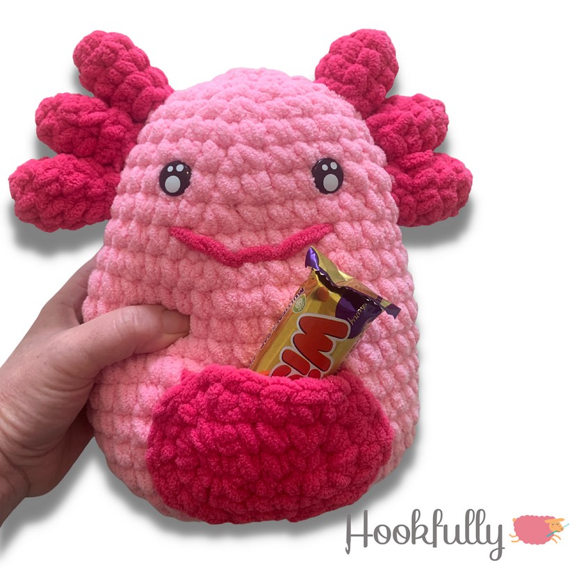 Amigurumi Crochet Axolotl Squishy