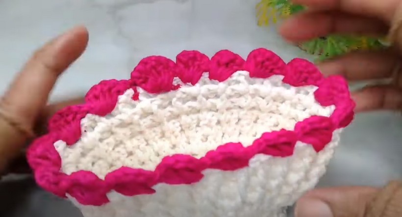Beautiful Knitting Crochet Basket