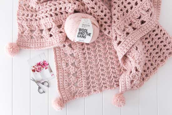 Easy Crazy Chunky Crochet Blanket Free Pattern