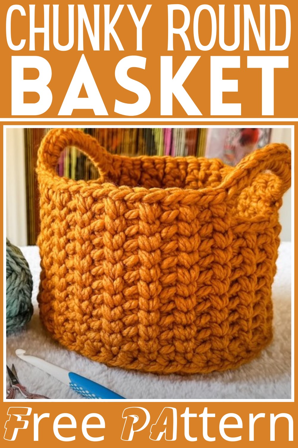 Chunky Round Crochet Basket