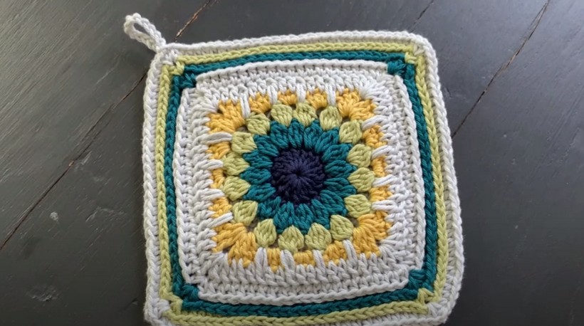 Crochet A Granny Square Potholder