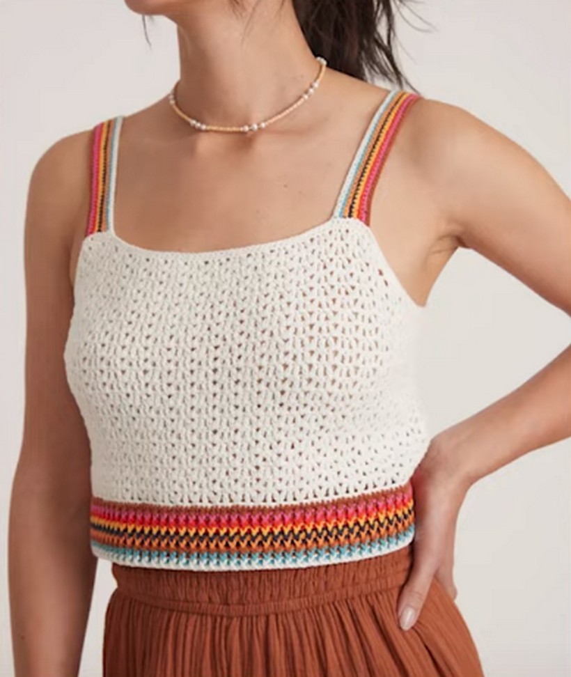 14 Crochet Crop Top Patterns For Summer - Red Agape Blog