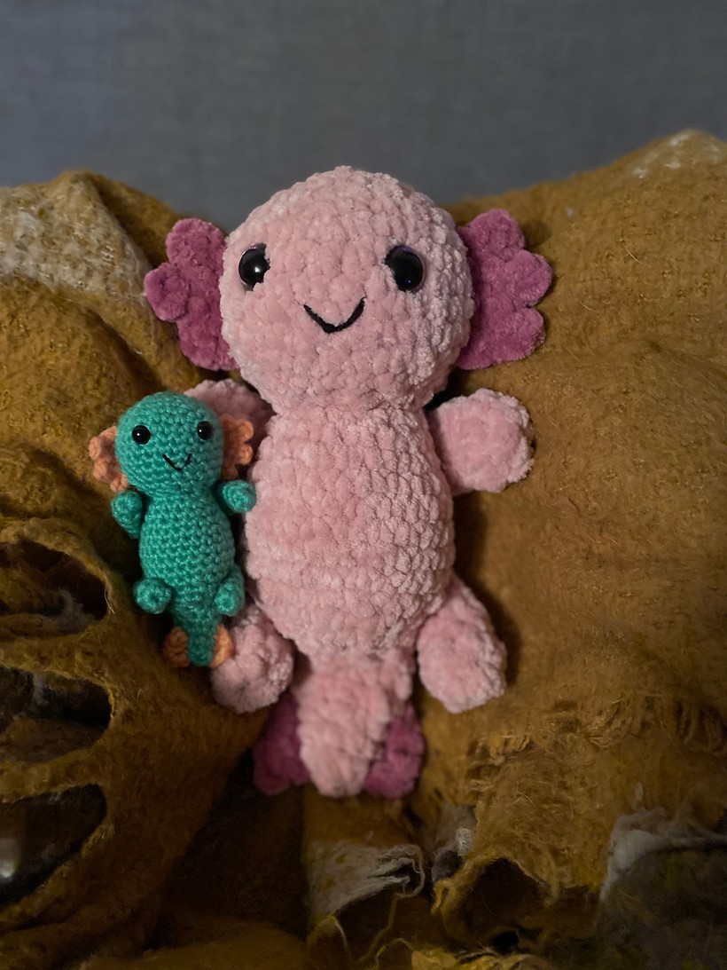 Crochet Stuffed Axolotl  