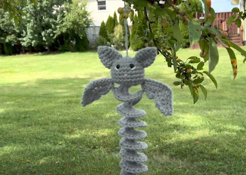 Crochet Bat Wind Spinner