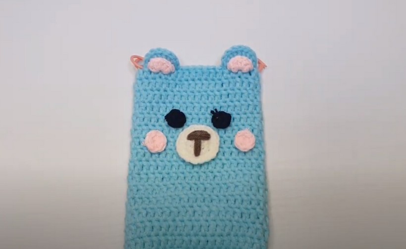 Crochet Bear Water Bottle Holder