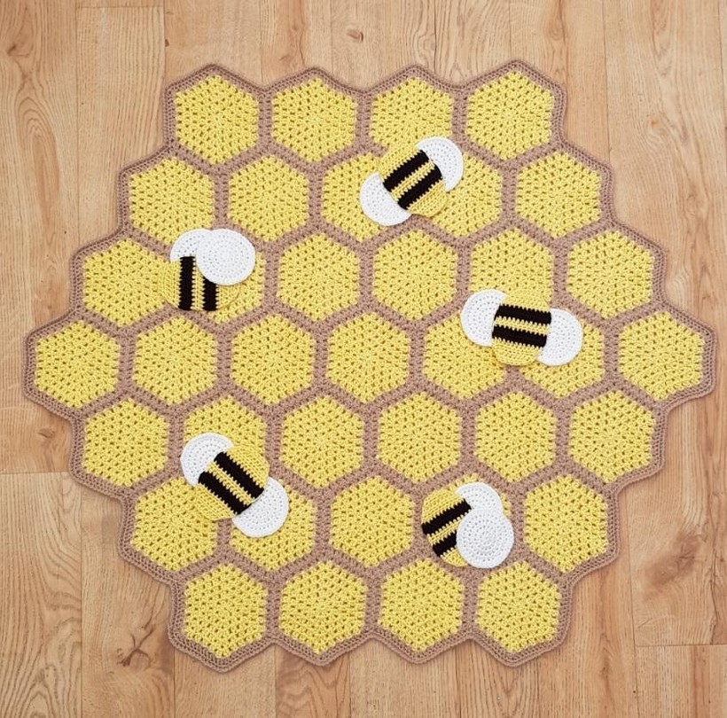 Crochet Bee Blanket