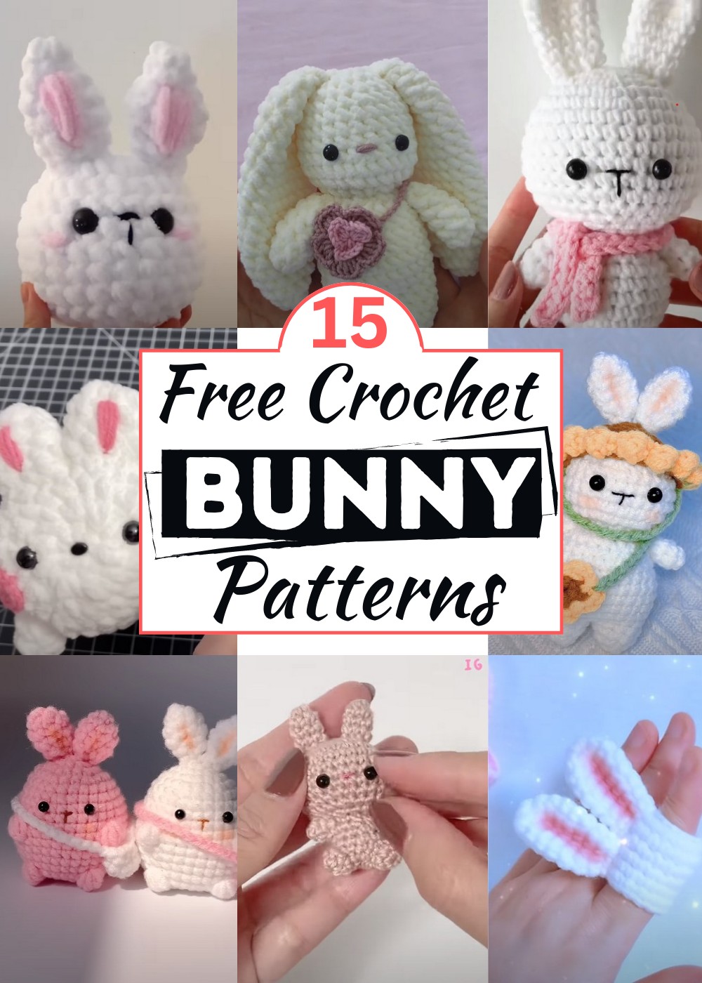 15 Free Crochet Bunny Patterns 
