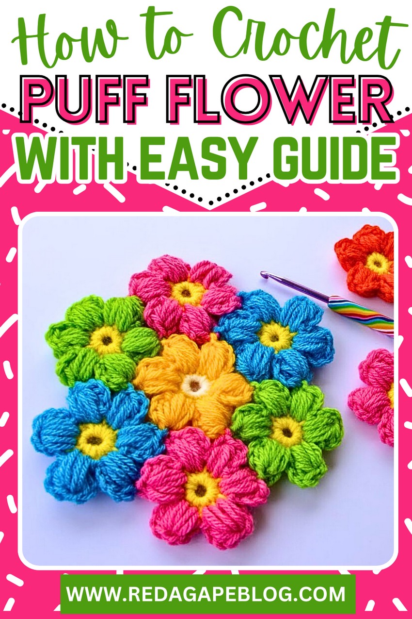 Crochet Easy Puff Flower