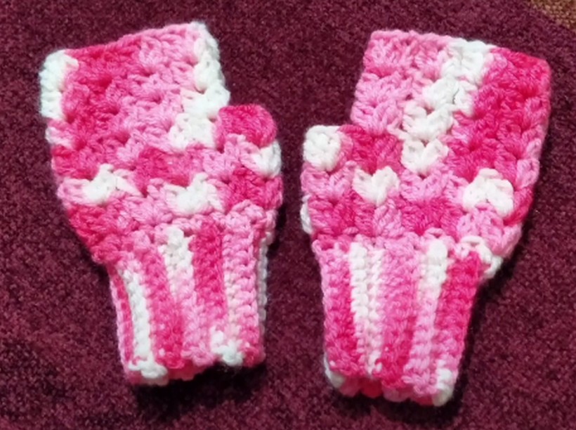 Crochet Fingerless Gloves For Toddlers