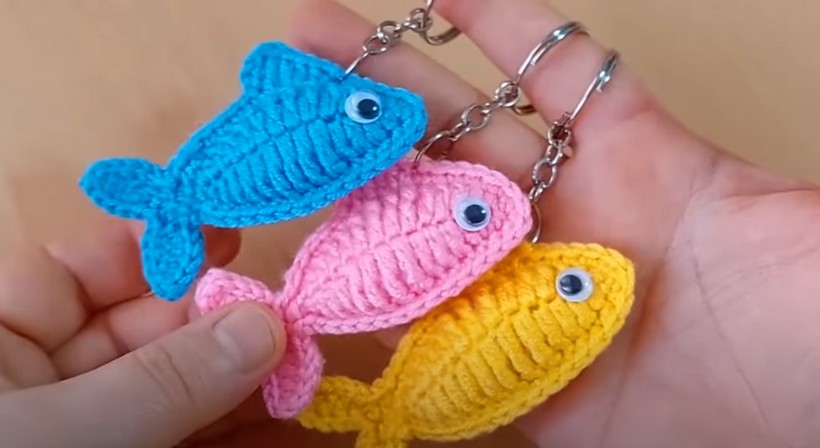 Crochet Fish Keychain Pattern