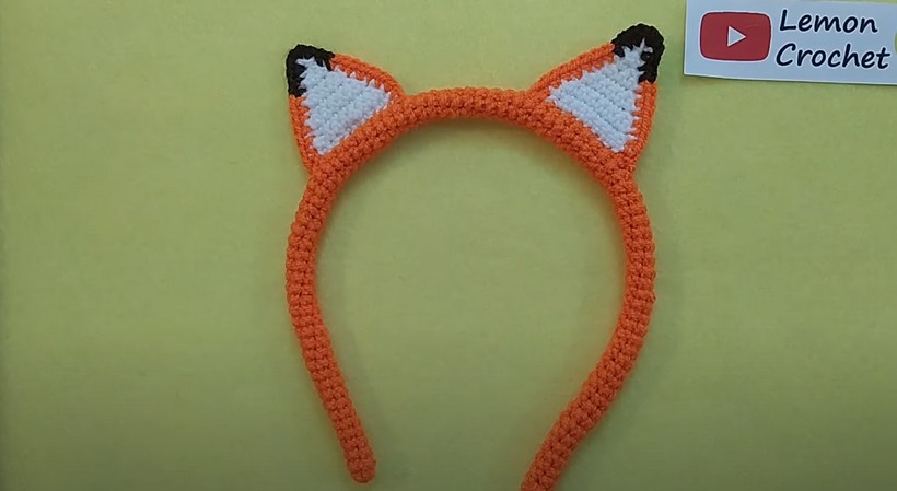 Crochet Fox Headband