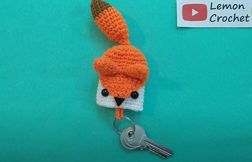 Crochet Fox Keychain