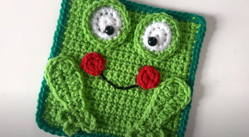 Crochet Frog Square