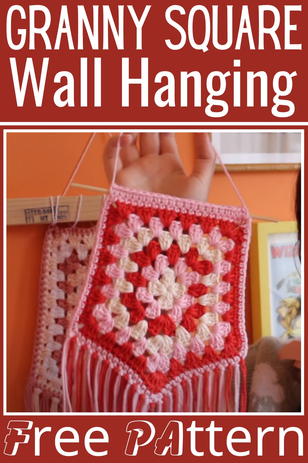 Crochet Granny Square Wall Hanging