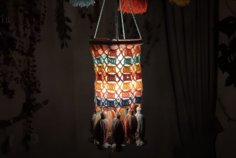 Hanging Lantern With Tassel