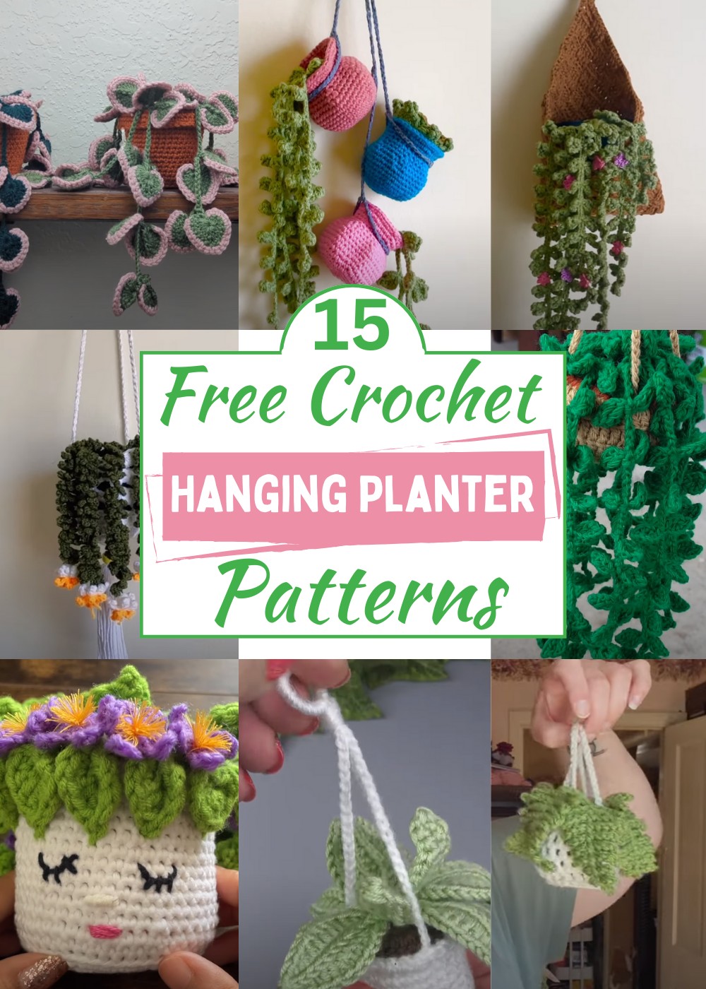 Crochet Hanging Planter Patterns