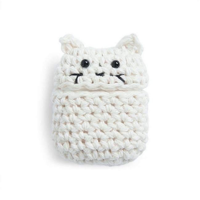 Crochet Kitty Cat Earbud Case