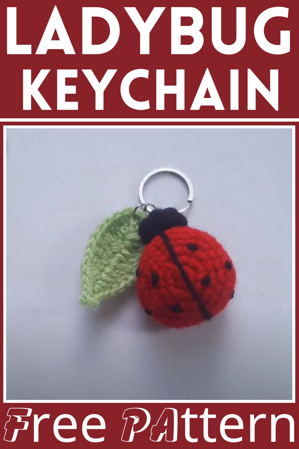 Crochet Ladybug Keychain