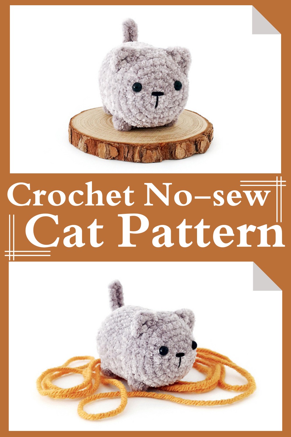 Crochet No-sew Cat Pattern