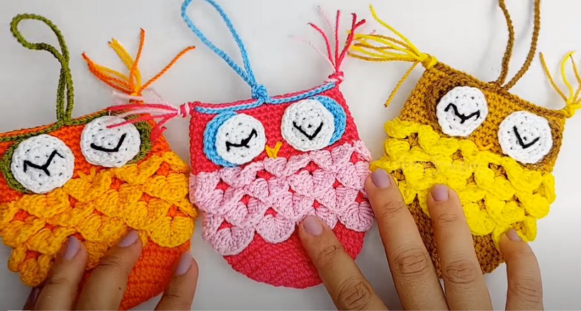 Crochet Owl Coin Purse