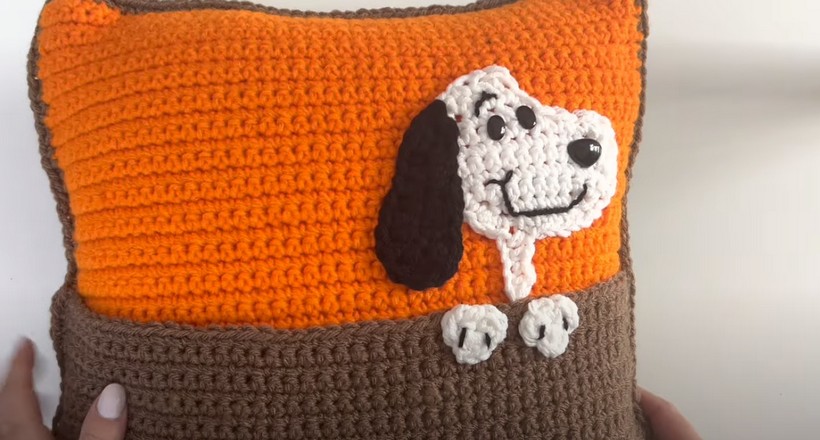 Crochet Pocket Pillow