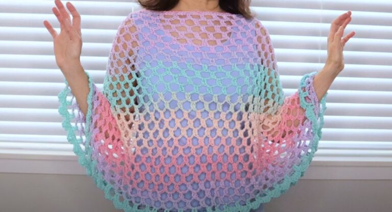15 Easiest Crochet Poncho Patterns & Tutorials For Little Coziness