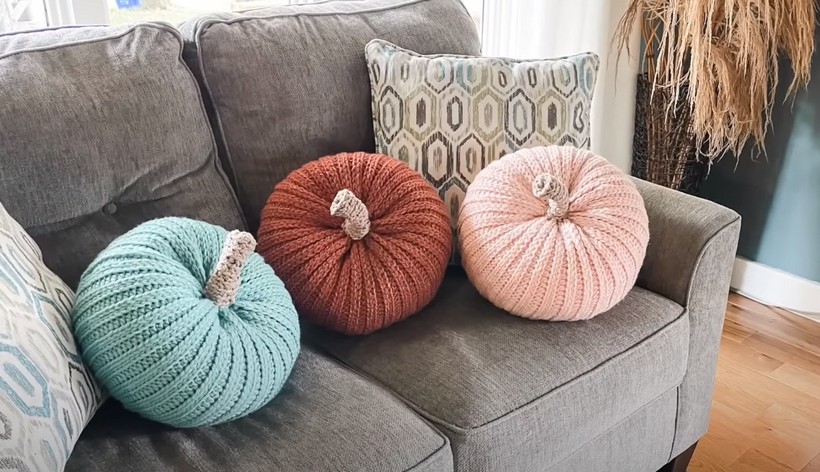 Crochet Pumpkin Pillow Pattern