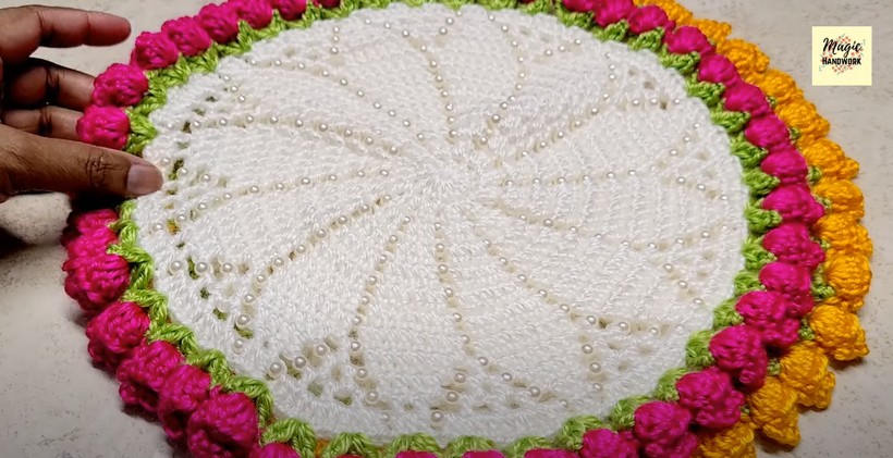 Crochet Round Placemat