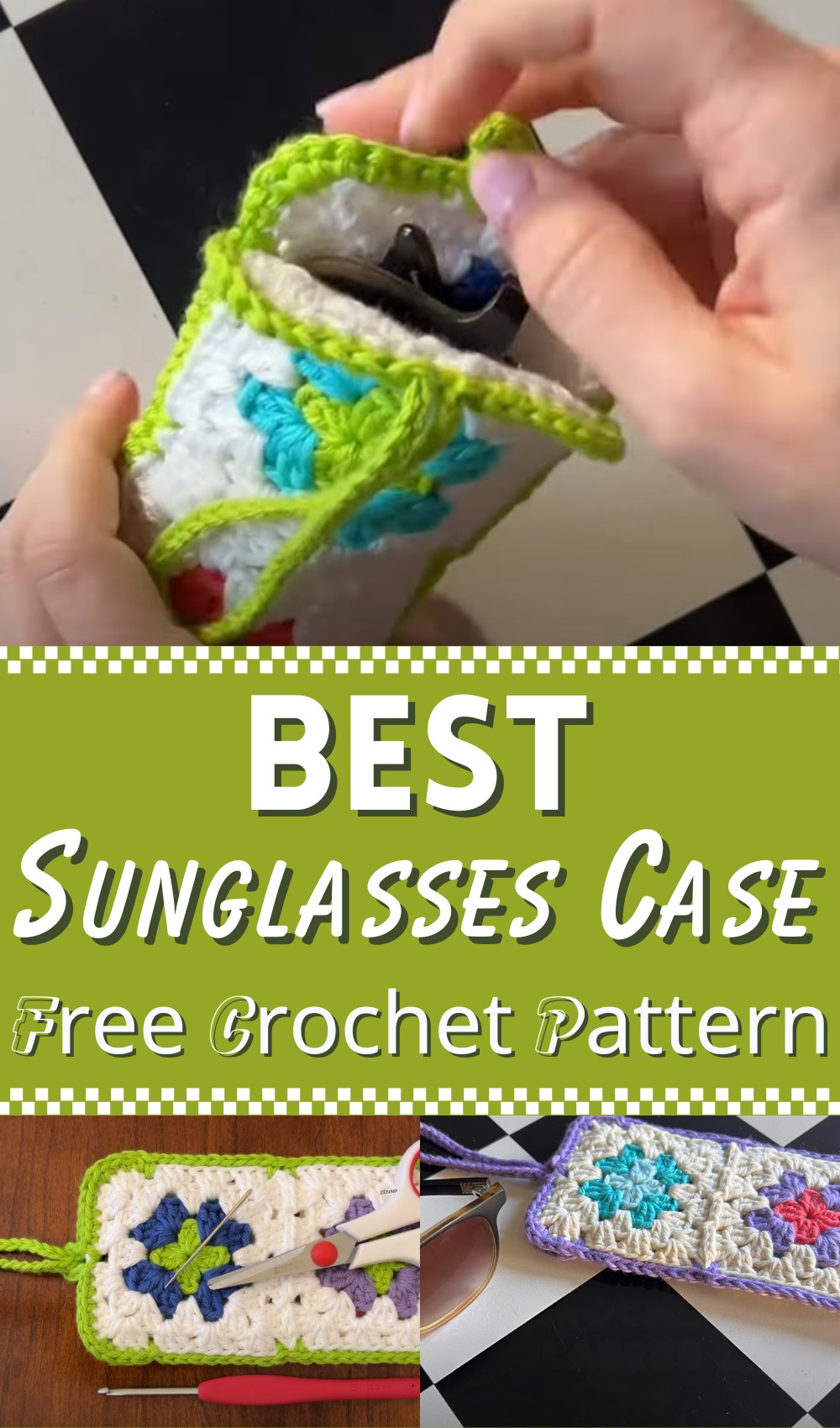 Crochet Sunglasses Case