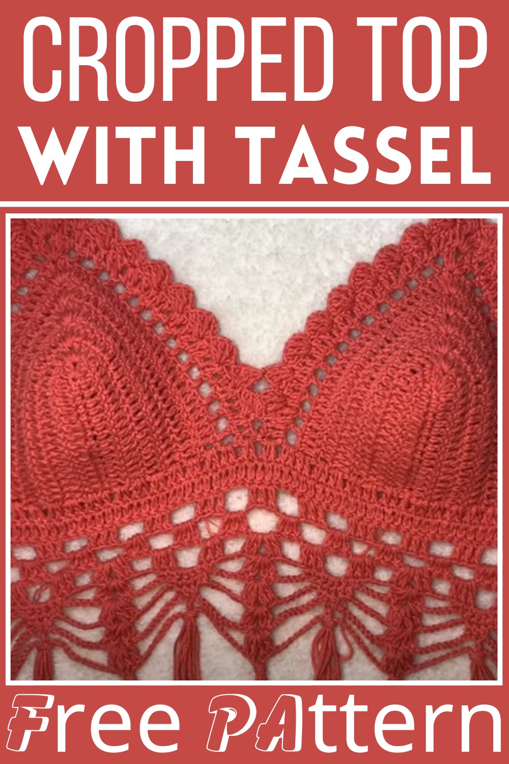 Crochet This Cute Cropped Top With Tassels