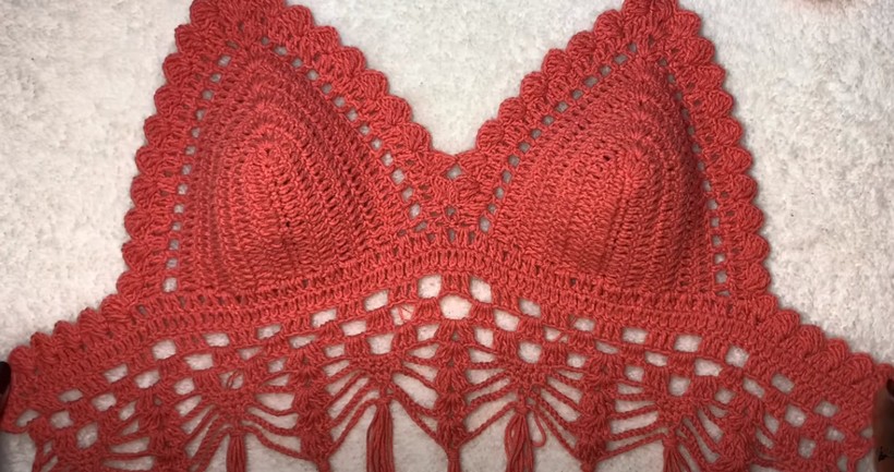 Crochet This Cute Cropped Top With Tassels