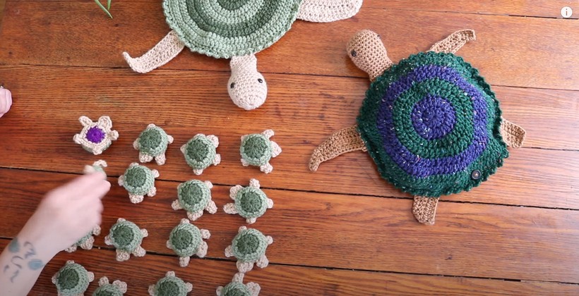 Crochet Turtle Memory Game Pattern