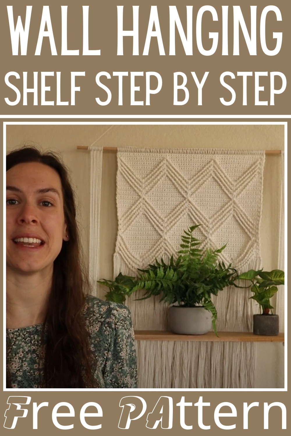 Crochet Wall Hanging & Shelf Step By Step
