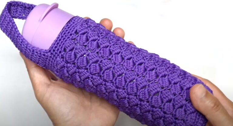 15 Crochet Water Bottle Holder Patterns To Make Bottle Cozies