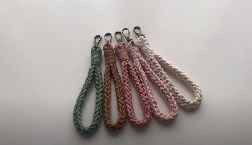 Crochet Wristlet Keychain