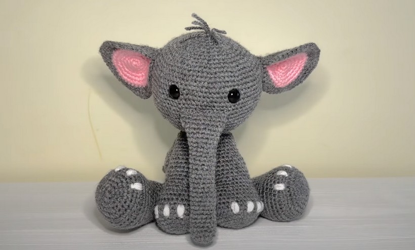 Cute And Easy To Make Crochet Elephant