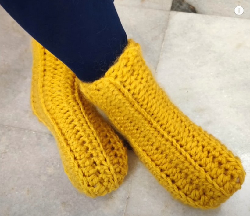 Easiest Crochet Chunky Socks