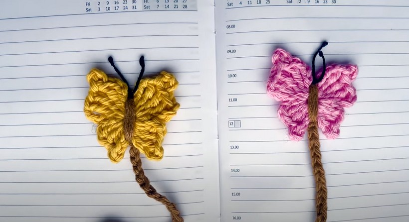 Easy Crochet Butterfly Bookmark