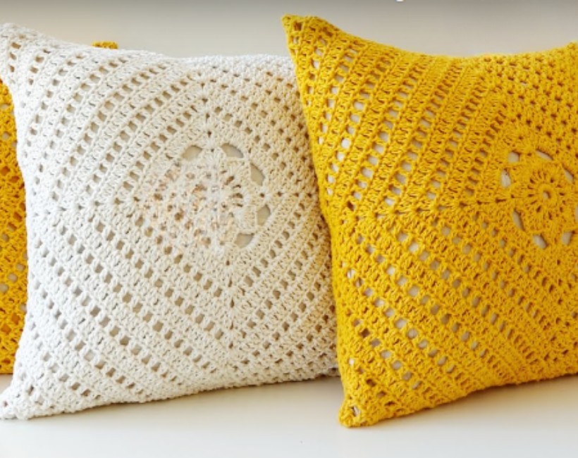 Easy Crochet Cushion Cover Free Pattern