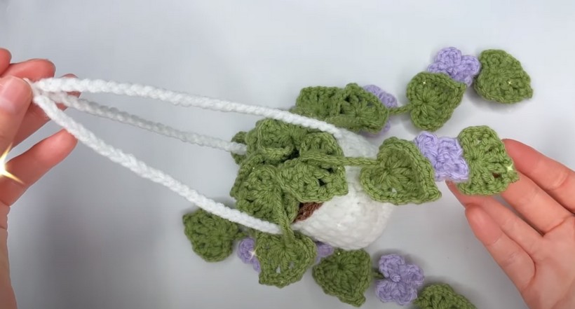 Easy Crochet Mini Hanging Car Plant