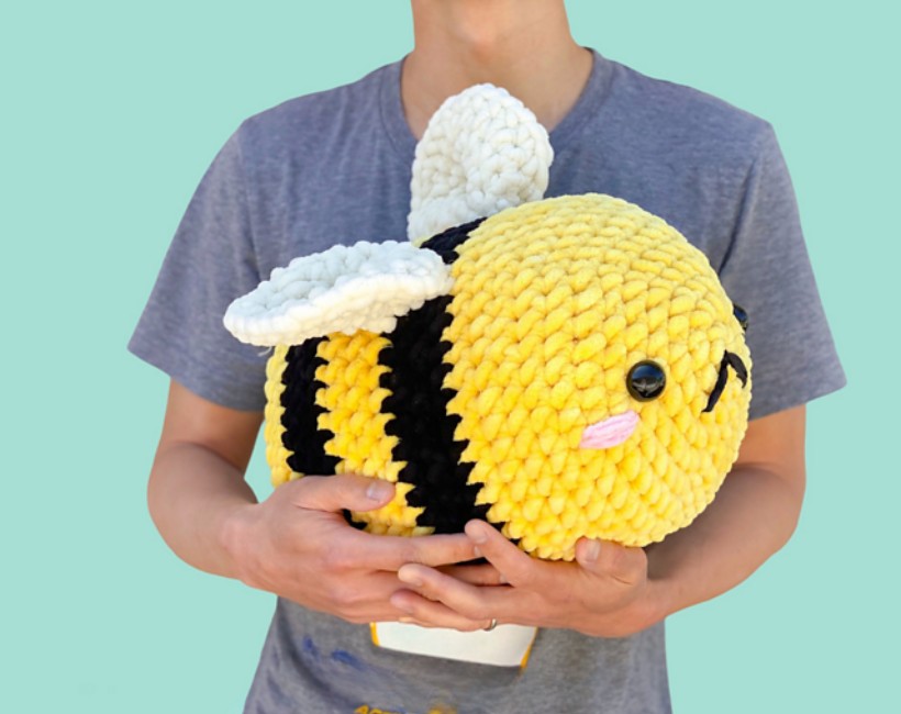 Giant Crochet Bee