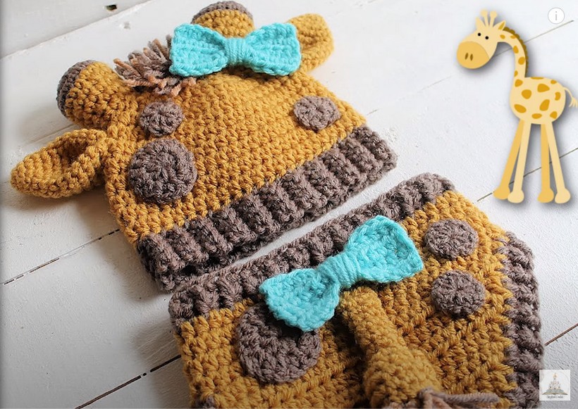 Giraffe Diaper Cover Crochet