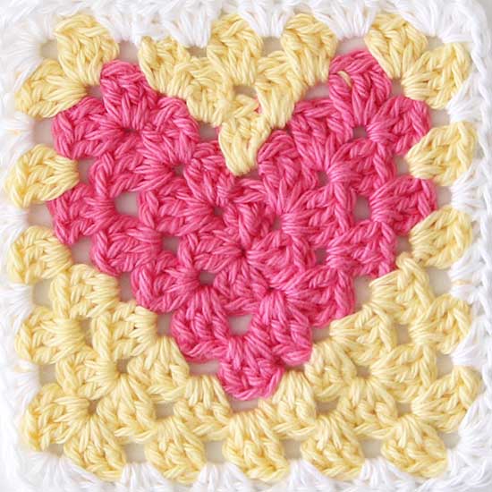 Crochet Granny Heart Tutorial – How To Crochet A Granny Square