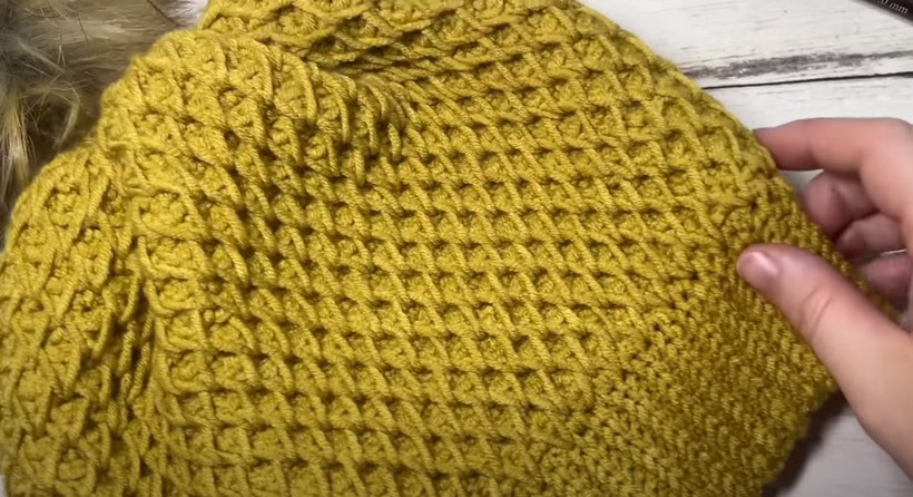 Honeycomb Beanie Hat Crochet Pattern