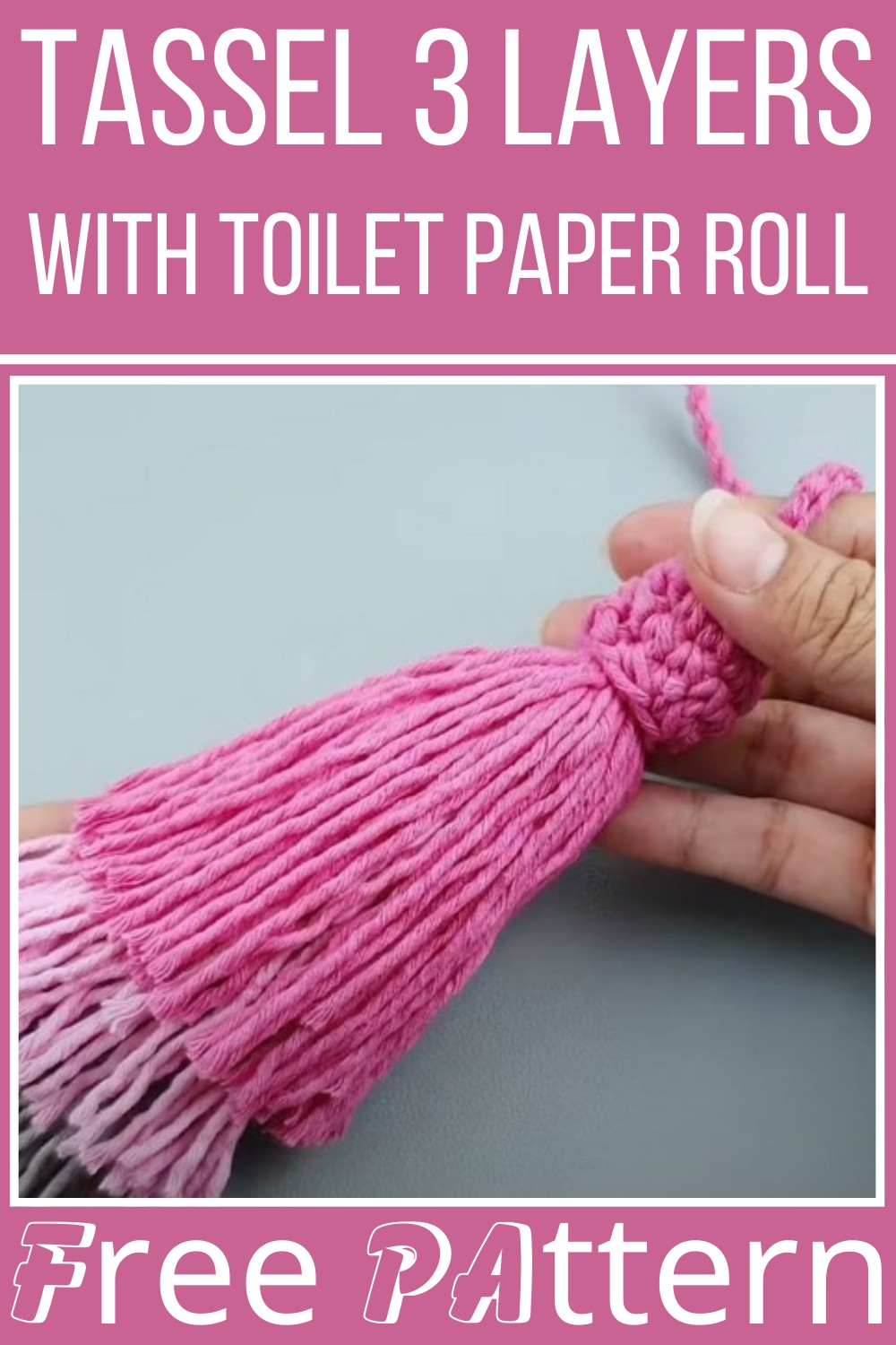 How To Make A Tassel 3 Layers With Toilet Paper Roll