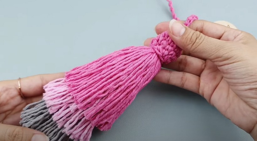 How To Make A Tassel 3 Layers With Toilet Paper Roll