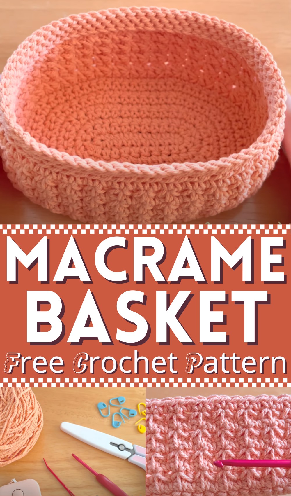 Macrame Crochet Basket