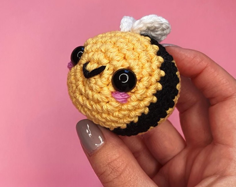 Mini Crochet Bee