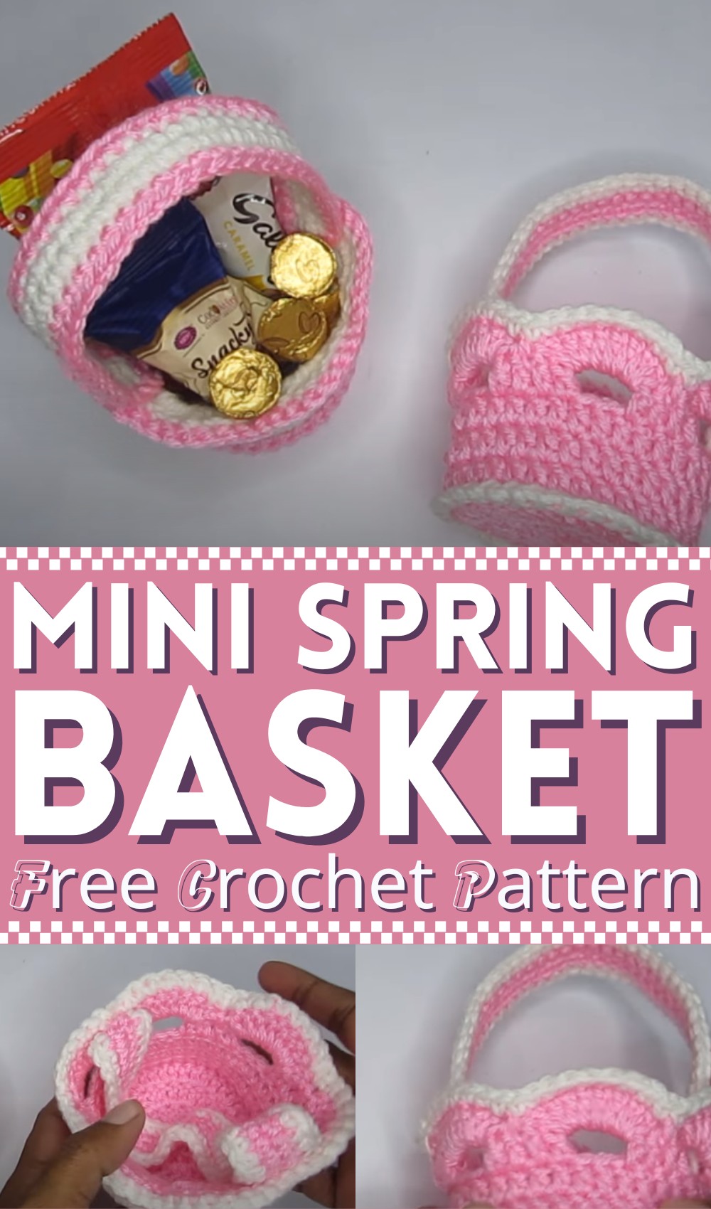 Mini Crochet Spring Basket