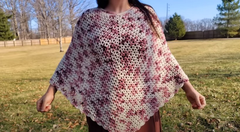 Quick And Easy Crochet Poncho